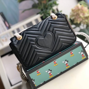 1 gucci gg marmont small matelasse shoulder bag black matelasse chevron for women 10in26cm 443497 dtdit 1000 2799 134