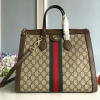 gucci ophidia gg medium tote bag beigeebony gg supreme canvas with brown for women 13in33cm gg 524537 k05nb 8745 2799 135