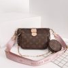 louis vuitton multi pochette accessoires monogram canvas pink for women womens Vers shoulder and crossbody bags 94in24cm lv m44840 2799 137