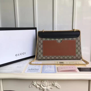 6 gucci padlock medium gg shoulder bag beigeebony supreme canvas for women womens handbags crossbody bags 12in30cm gg 409486 2799 141