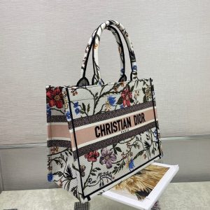 3-Christian Dior Medium Dior Book Tote Bag By Maria Grazia Chiuri For Women 14in/36cm CD  - 2799-146