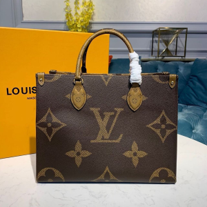 louis vuitton onthego mm monogram and monogram reverse canvas for women womens handbags shoulder bags 138in35cm lv m45321 2799 151