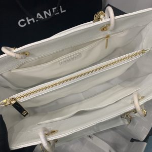 2 chanel tote bag spring collection gold hardware white for women 13in33cm 2799 152