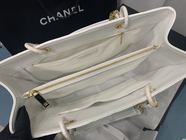 2 chanel tote bag spring collection gold hardware white for women 13in33cm 2799 152