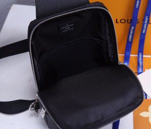 6 louis vuitton avenue sling bag taiga black for men mens bags messenger and crossbody bags 122in31cm lv m30443 2799 154
