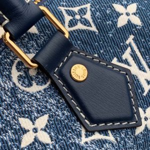 5 louis vuitton speedy bandouliere 25 monogram denim jacquard navy blue for women womens handbags 98in25cm lv m59609 2799 175