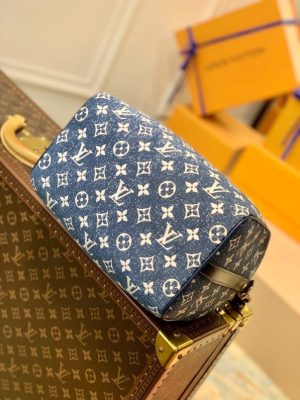9 louis vuitton speedy bandouliere 25 monogram denim jacquard navy blue for women womens handbags 98in25cm lv m59609 2799 175