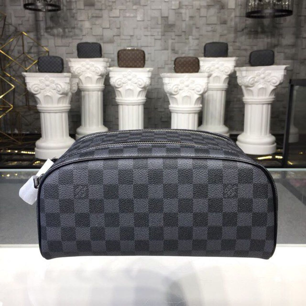 louis vuitton king size toiletry damier graphite canvas for women womens bags travel bags 11in28cm lv 2799 180