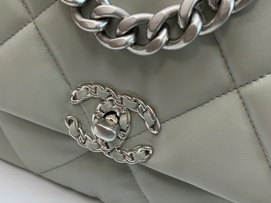1 chanel classic flap bag grey for women 102in26cm 2799 187