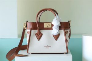 louis vuitton on my side pm bag monogram flower for women 25cm98 inches caramel brown lv m59905 2799 196