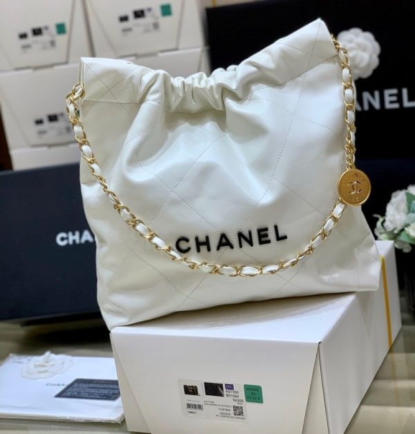 chanel studded 22 handbag white for women 144in37cm as3261 b08038 10601 2799 198