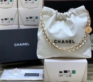 3 chanel studded 22 handbag white for women 144in37cm as3261 b08038 10601 2799 198