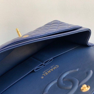 8 chanel classic handbag navy blue for women 99in255cm a01112 2799 213