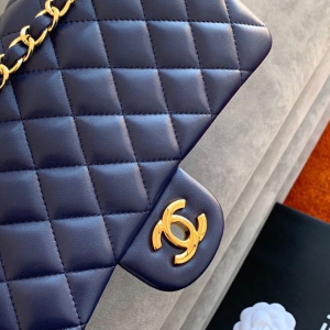 9 chanel classic handbag navy blue for women 99in255cm a01112 2799 213