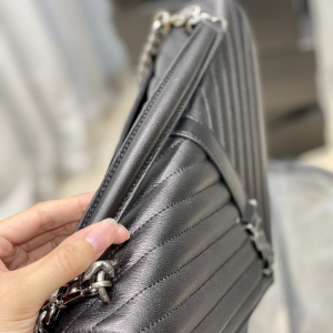 1 saint laurent college large chain bag black with silver tonedhardware for women 126in32cm ysl 600278brm041000 2799 235