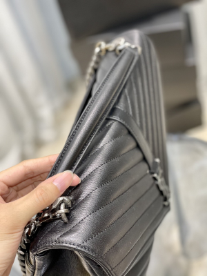 1 saint laurent college large chain bag black with silver tonedhardware for women 126in32cm ysl 600278brm041000 2799 235