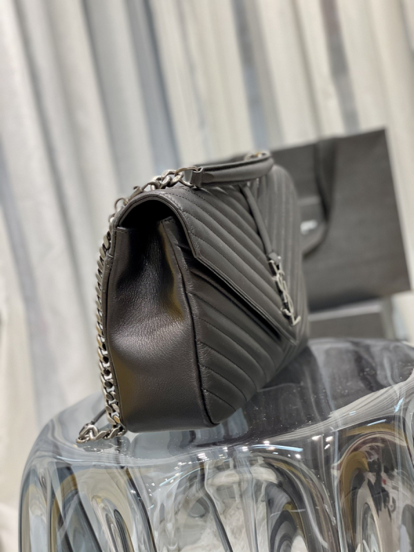 6 saint laurent college large chain bag black with silver tonedhardware for women 126in32cm ysl 600278brm041000 2799 235