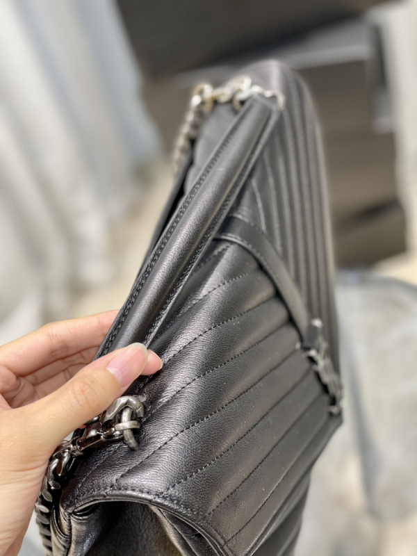 8 saint laurent college large chain bag black with silver tonedhardware for women 126in32cm ysl 600278brm041000 2799 235