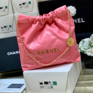 chanel 22 handbag coral pink for women 144 in37cm as3261 b08037 nh621 2799 237