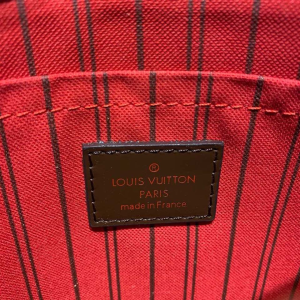2-Louis Vuitton Neverfull GM Tote Bag Damier Ebene Canvas Cerise Red For Women, Women’s Handbags, Shoulder Bags 15.7in/40cm LV N41357  - 2799-248