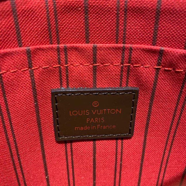 2 louis vuitton neverfull gm tote bag damier ebene canvas cerise red for women womens handbags shoulder bags 157in40cm lv n41357 2799 248