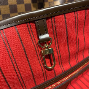 4-Louis Vuitton Neverfull GM Tote Bag Damier Ebene Canvas Cerise Red For Women, Women’s Handbags, Shoulder Bags 15.7in/40cm LV N41357  - 2799-248