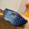 louis vuitton discovery bumbag pm monogram shadow navy blue for men mens belt bags 173in44cm lv m45729 2799 249