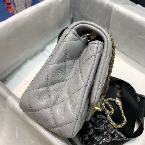 Grey chanel classic flap deals