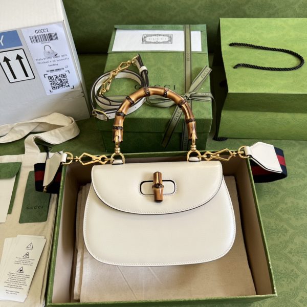 gucci running bamboo 1947 small top handle bag white for women 83in21cm gg 675797 10odt 8454 2799 256