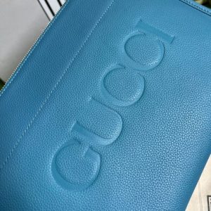 2 gucci clutch with gucci logo blue for men 12in31cm gg 2799 257