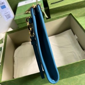 4 gucci clutch with gucci logo blue for men 12in31cm gg 2799 257