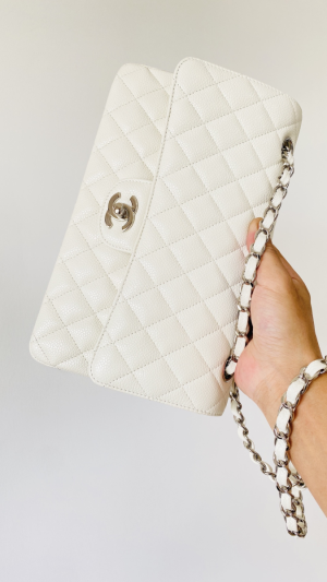 1 chanel small classic handbag white for women womens bags 91in23cm 2799 265