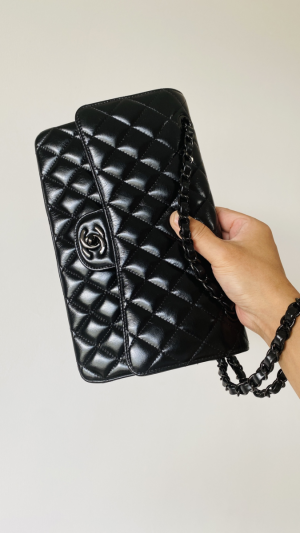 chanel small classic handbag black for women womens bags 91in23cm 2799 266