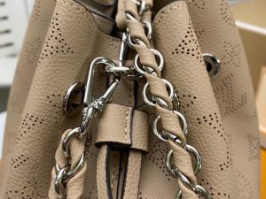 2-Louis Vuitton Bella Bucket Bag Mahina Galet Grey For Women, Women’s Handbags, Shoulder And Crossbody Bags 7.5in/22cm LV M57201  - 2799-274