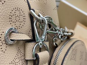 4-Louis Vuitton Bella Bucket Bag Mahina Galet Grey For Women, Women’s Handbags, Shoulder And Crossbody Bags 7.5in/22cm LV M57201  - 2799-274