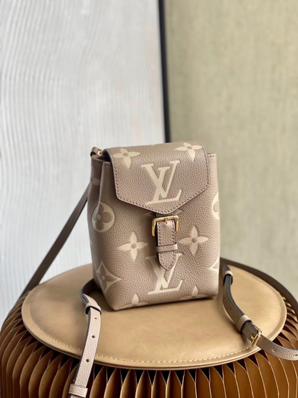 Louis Vuitton Tiny Backpack Monogram Empreinte Tourterelle Beige For Women, Women’s Bags 19cm LV M80738  - 2799-278