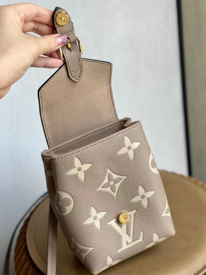 2-Louis Vuitton Tiny Backpack Monogram Empreinte Tourterelle Beige For Women, Women’s Bags 19cm LV M80738  - 2799-278