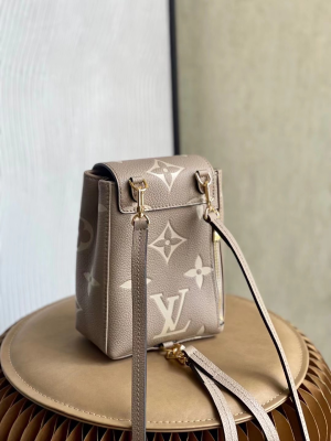 4-Louis Vuitton Tiny Backpack Monogram Empreinte Tourterelle Beige For Women, Women’s Bags 19cm LV M80738  - 2799-278