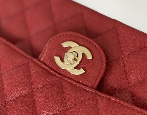 2 cessaire chanel classic handbag 26cm red for women a01112 2799 283