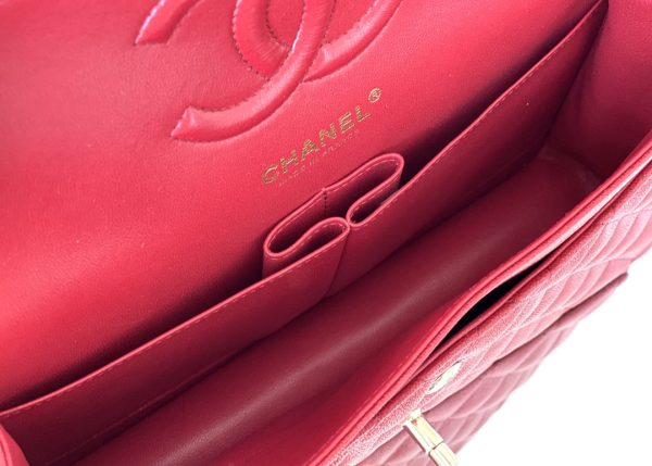 3 cessaire chanel classic handbag 26cm red for women a01112 2799 283