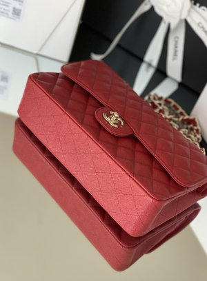 12 cessaire chanel classic handbag 26cm red for women a01112 2799 283