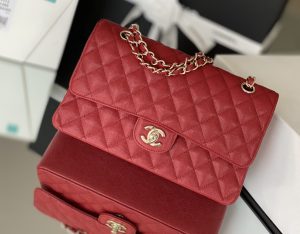 13 cessaire chanel classic handbag 26cm red for women a01112 2799 283