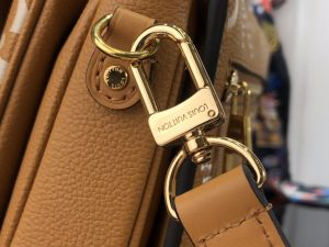 3-Louis Vuitton Pochette Metis Monogram Empreinte Arizona Brown For Spring, Women’s Handbags, Shoulder And Crossbody Bags 9.8in/25cm LV M46018  - 2799-287