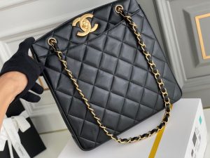 Chanel Maxi Shopping Bag Black For Women 11.8in/30cm  - 2799-298