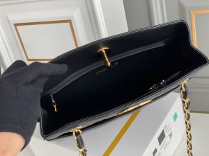 2-Chanel Maxi Shopping Bag Black For Women 11.8in/30cm  - 2799-298