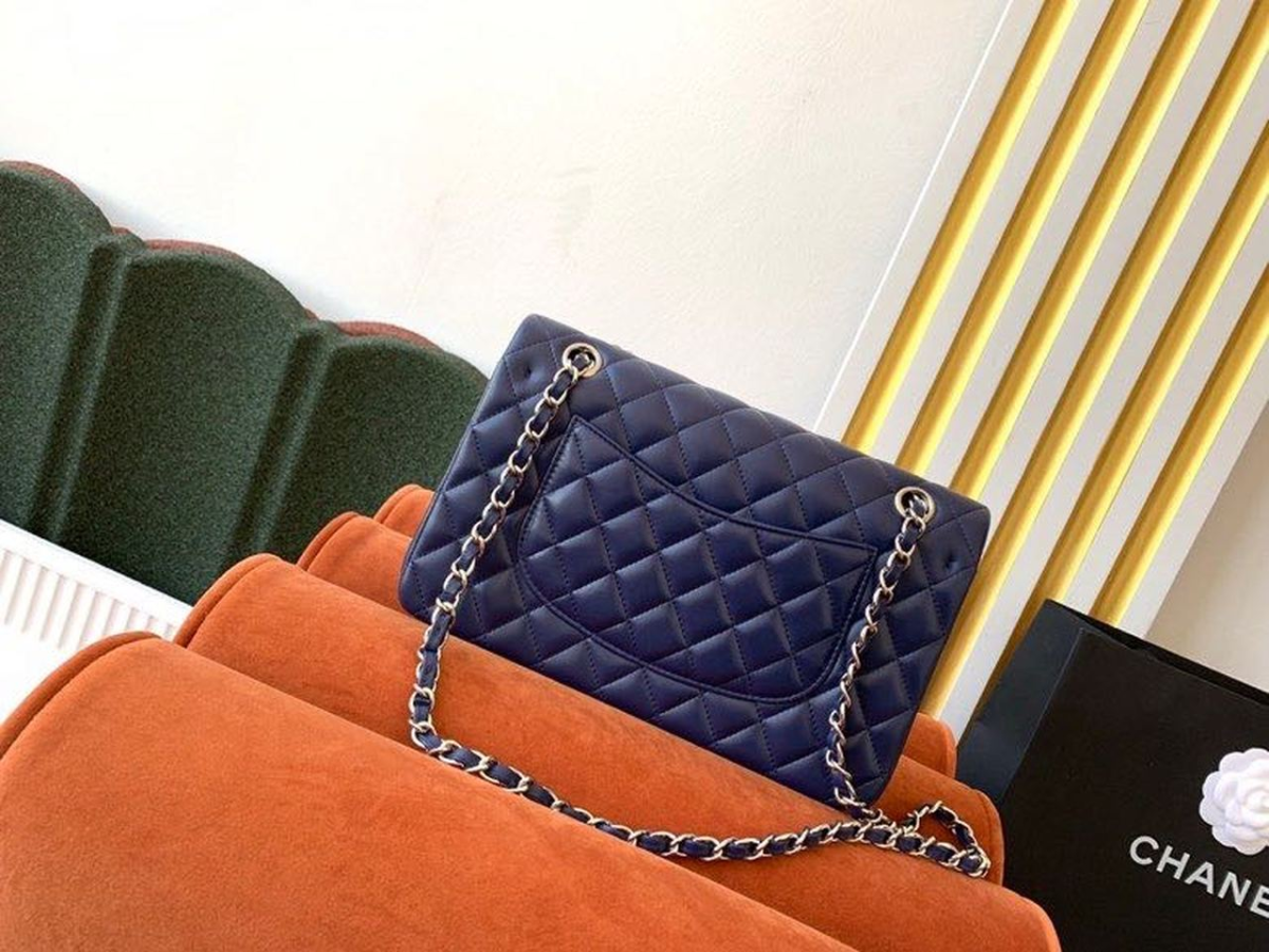 1 chanel classic handbag navy blue for women womens bags shoulder and crossbody bags 102in26cm a01112 2799 333