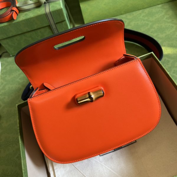 5 G-Timeless gucci bamboo 1947 small top handle bag orange for women 83in21cm gg 675797 10odt 7768 2799 343