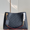 louis vuitton surene mm monogram empreinte navy bluered for women womens handbags shoulder bags 146in37cm lv m43759 2799 352