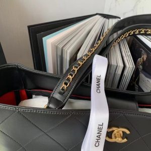 2-Chanel Shopping Bag Black For Women, Women’s Bags 14.4in/37cm AS3508 B08867 94305  - 2799-358