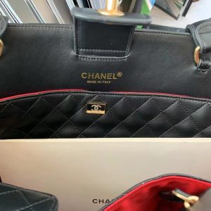 4-Chanel Shopping Bag Black For Women, Women’s Bags 14.4in/37cm AS3508 B08867 94305  - 2799-358